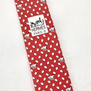 Hermes Red Tie